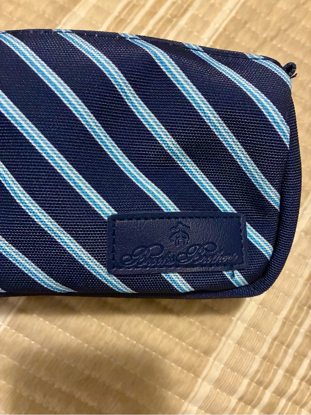 BROOKS BROTHERS Set Navy Blue Travel Pouches NWOT - Picture 4 of 5